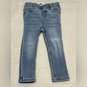 Old Navy girls 2T stretch blue jean leggings